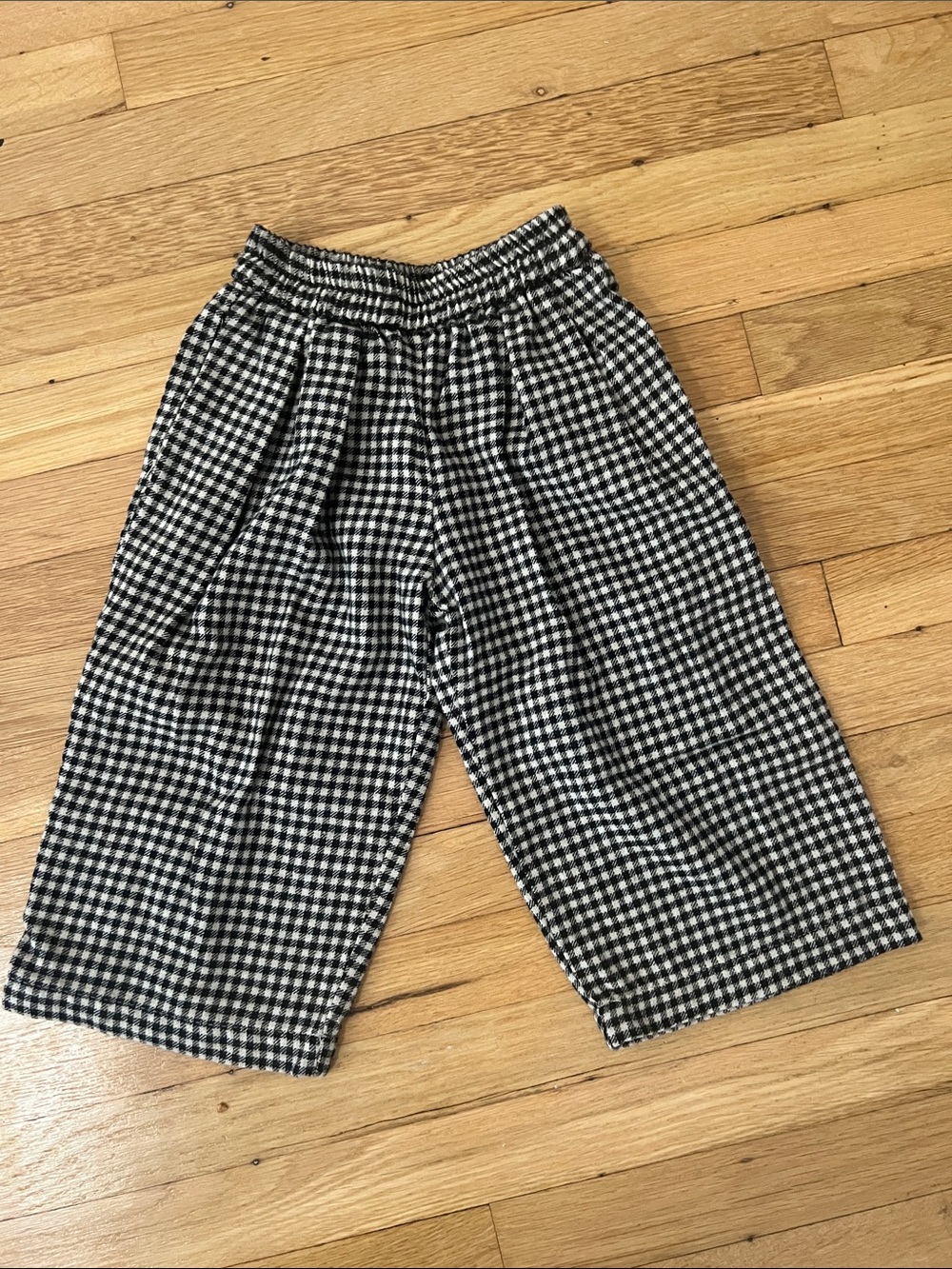 Black & White Gingham Kids Pajama Pants